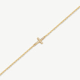 Pavé Cross Bracelet