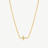 Pavé Cross Necklace