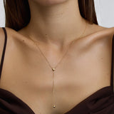 Mini Heart Lariat Necklace