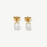 Oval Solitaire Studs