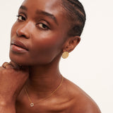 Textured Coin Earrings
