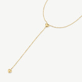 Mini Heart Lariat Necklace