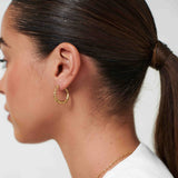 Textured Hoop Earrings