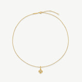 Pleated Clover Necklace