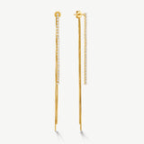 Delicate Dangle Tennis Earrings