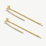 Delicate Dangle Tennis Earrings