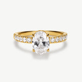 Oval Solitaire Ring 1ct