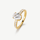 Oval Solitaire Ring 1ct