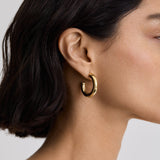 Bold Lucky Hoops