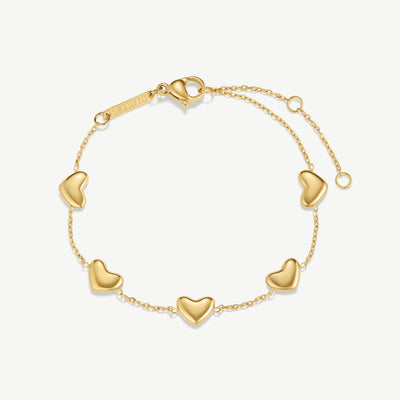 Bubble Heart Multi Bracelet