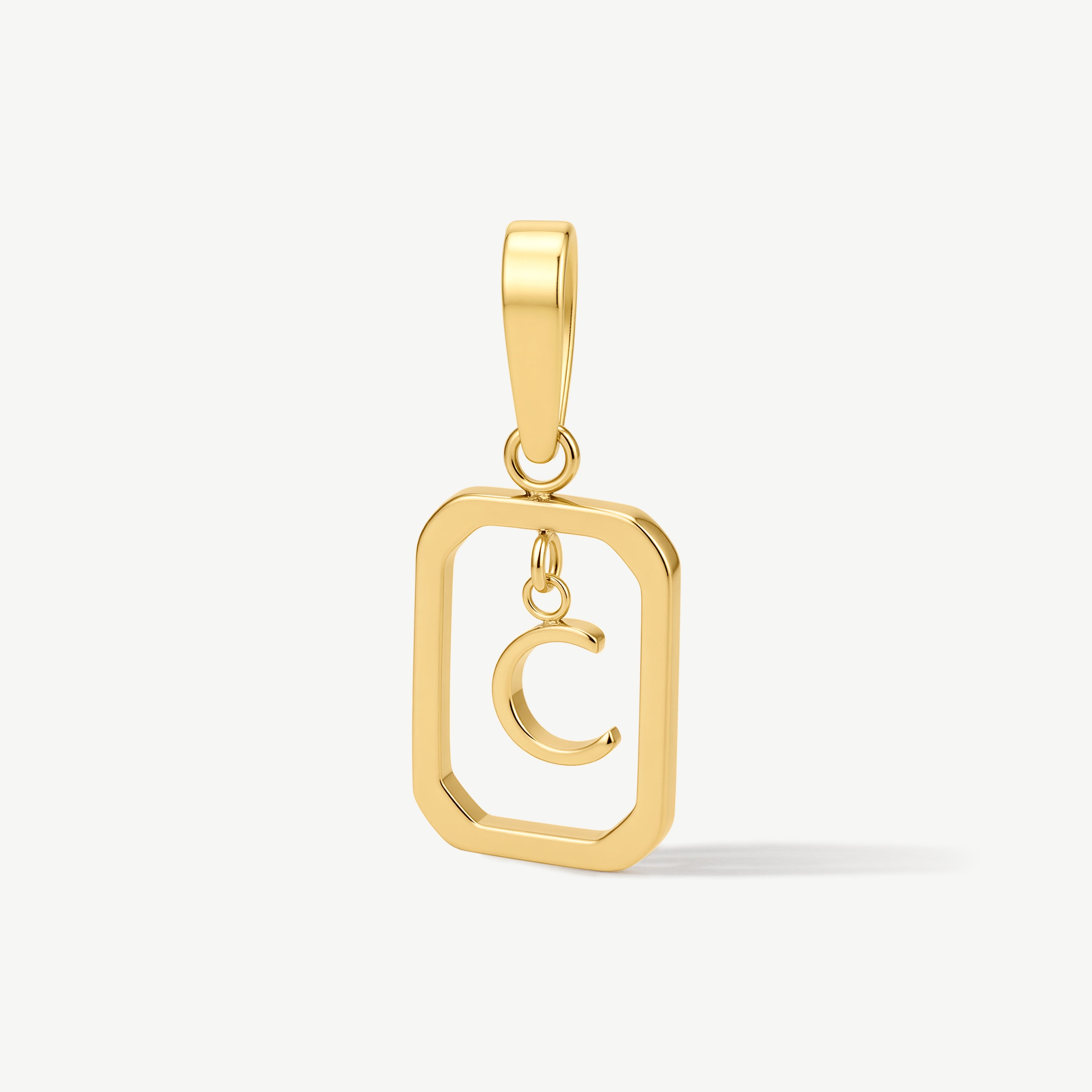 Floating Initial Pendant