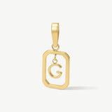 Floating Initial Pendant