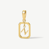 Floating Initial Pendant