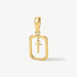 Floating Initial Pendant