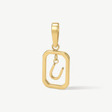 Floating Initial Pendant