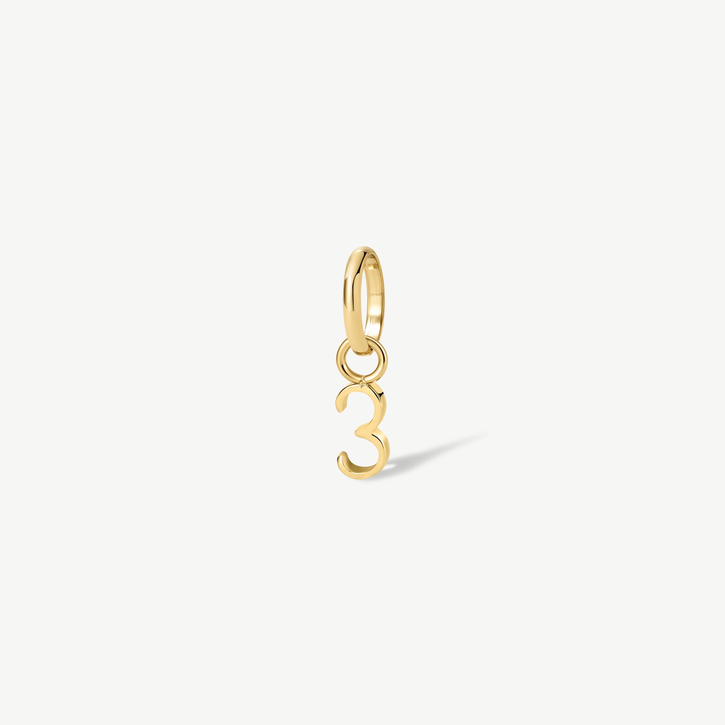 Mini Number Charm
