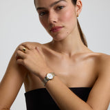 Classic Link Round Bi-Metal Watch