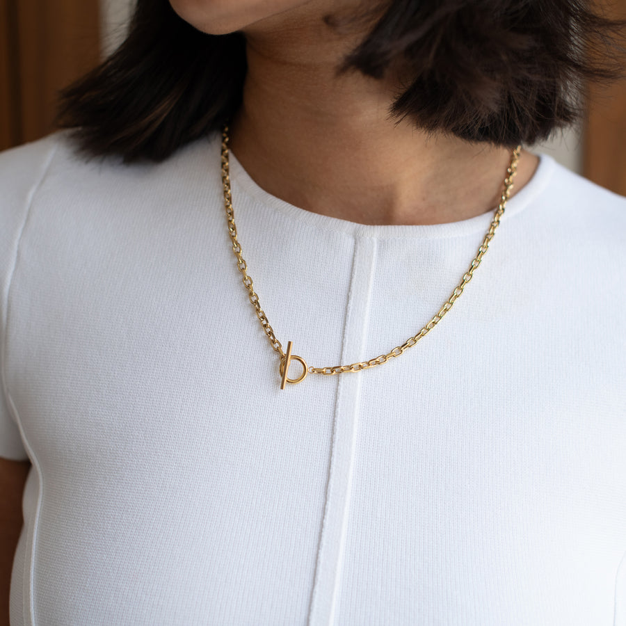 Cuban T Bar Necklace