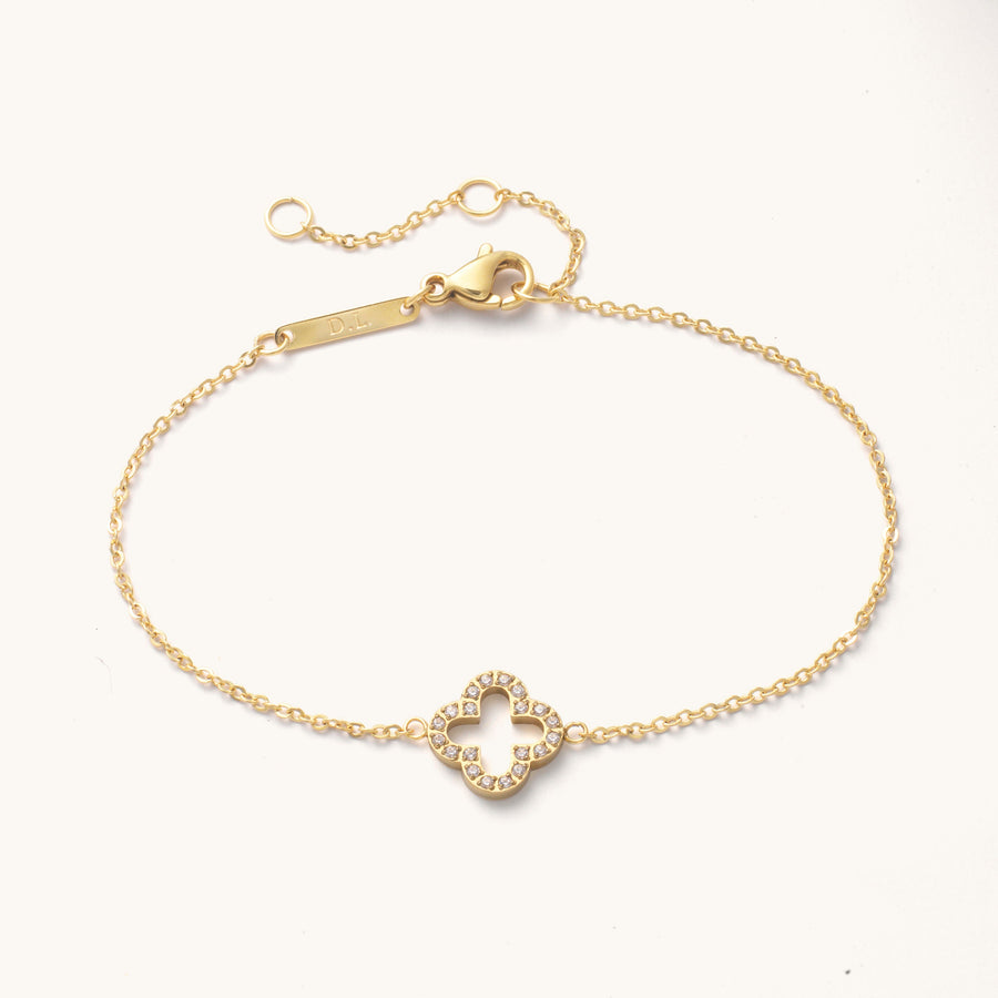 Pavé Clover Bracelet