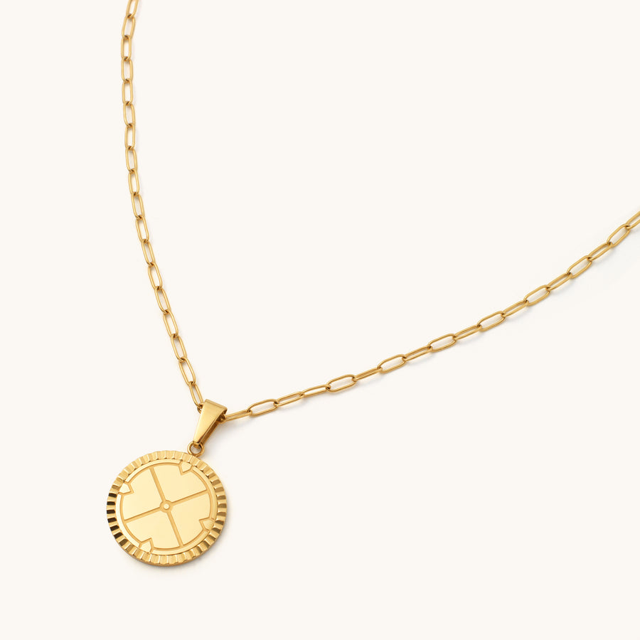 Engravable Compass Necklace