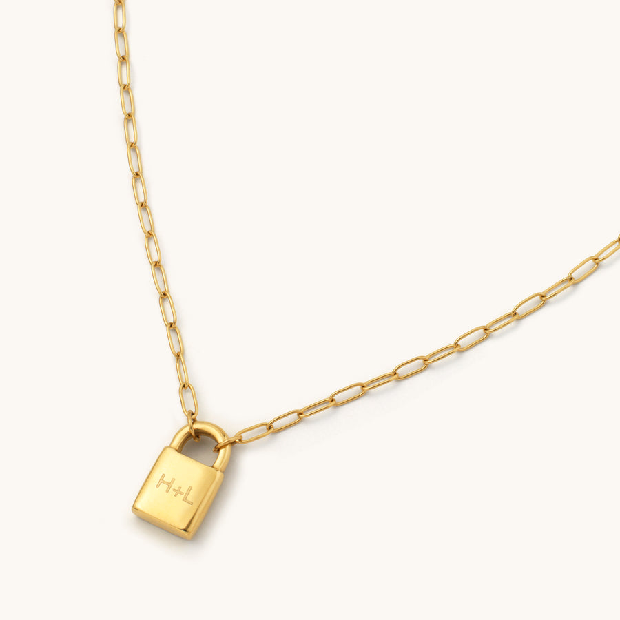 Engravable Padlock Necklace