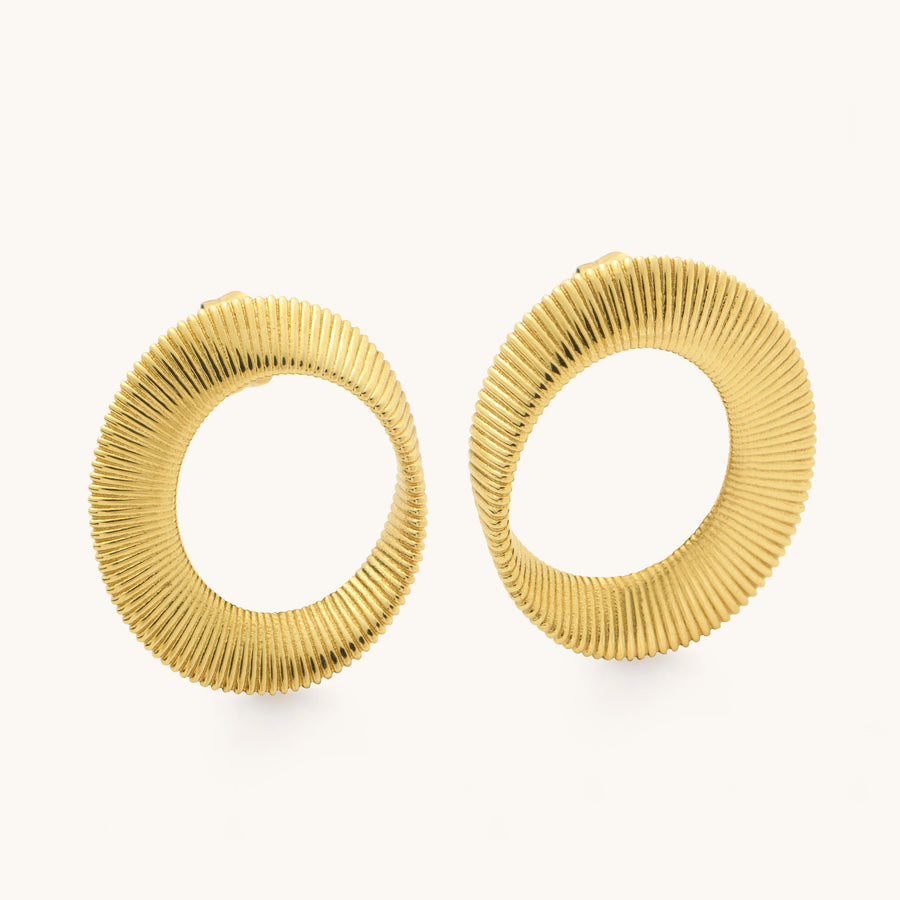 Ribbed Twist Earrings