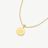 Engravable Classic Disc Necklace