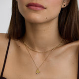 Heart with Stones Necklace