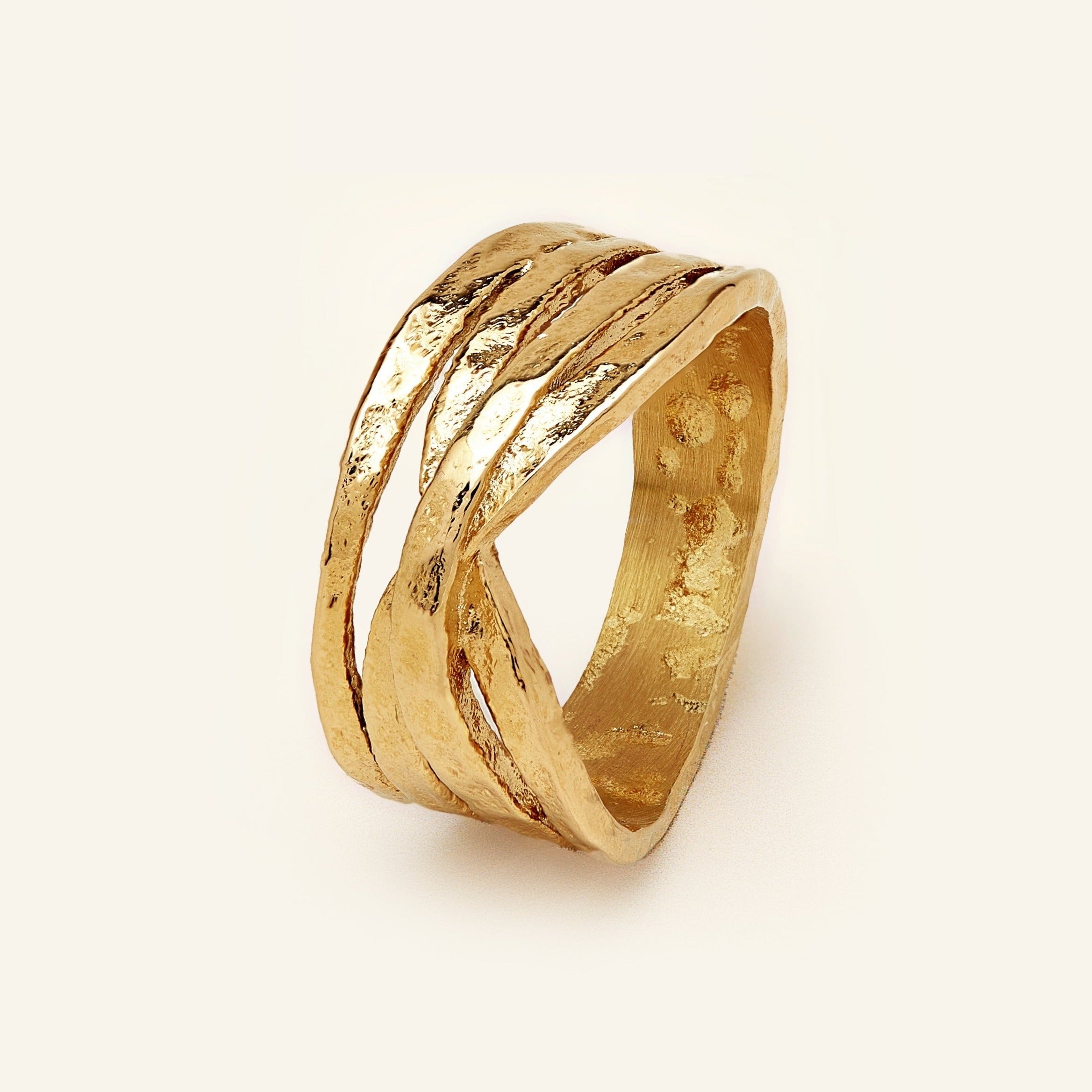 Intertwined Textured Ring – D.Louise Jewelry USA