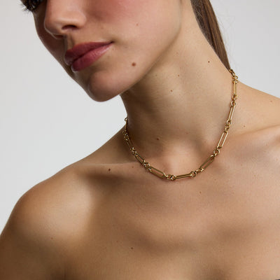Love Link T Bar Chain Necklace