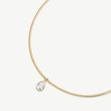 Torque Solitaire Necklace