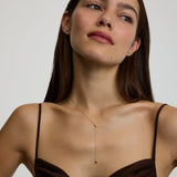 Mini Heart Lariat Necklace
