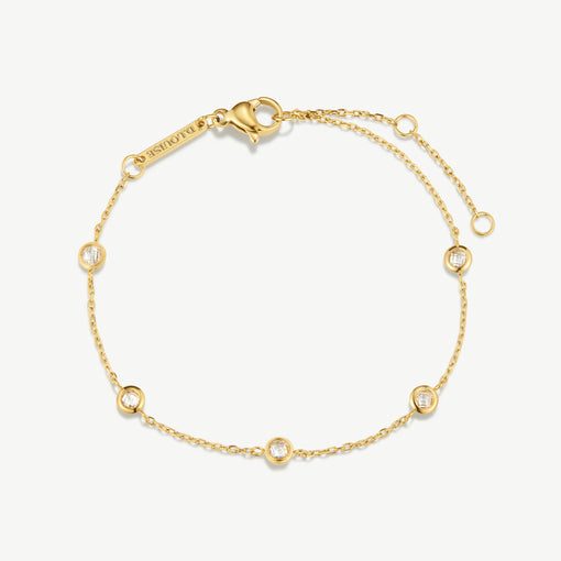 Multi Stone Chain Bracelet