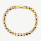 Classic Bezel Tennis Bracelet Coffee