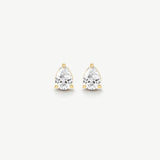 Classic Pear Solitaire Earrings