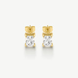 Classic Emerald Solitaire Earrings