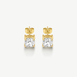 Bold Asscher Solitaire Earrings