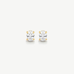 Classic Oval Solitaire Earrings