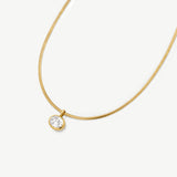 Torque Oval Bezel Necklace