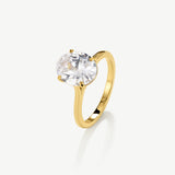 Oval Solitaire Ring