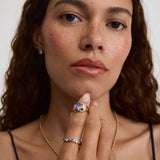 Bezel Trilogy Ring Tanzanite