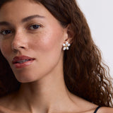Pearl Flower Studs