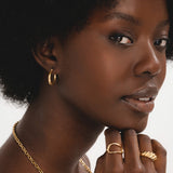 Textured Hoop Earrings