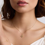 Pleated Clover Necklace