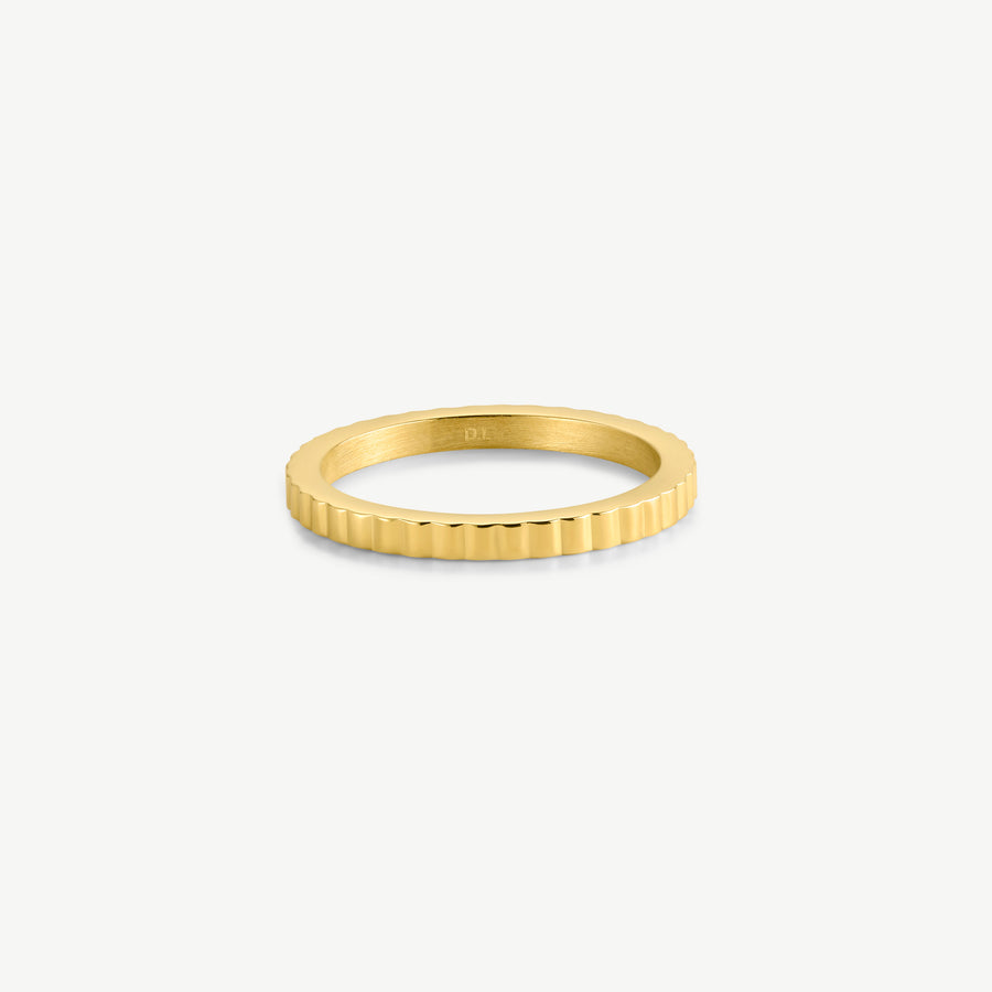 Mini Pleat Slim Ring