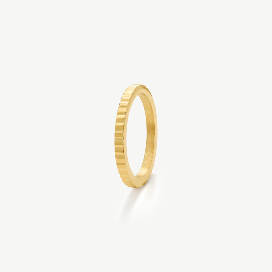 Mini Pleat Slim Ring