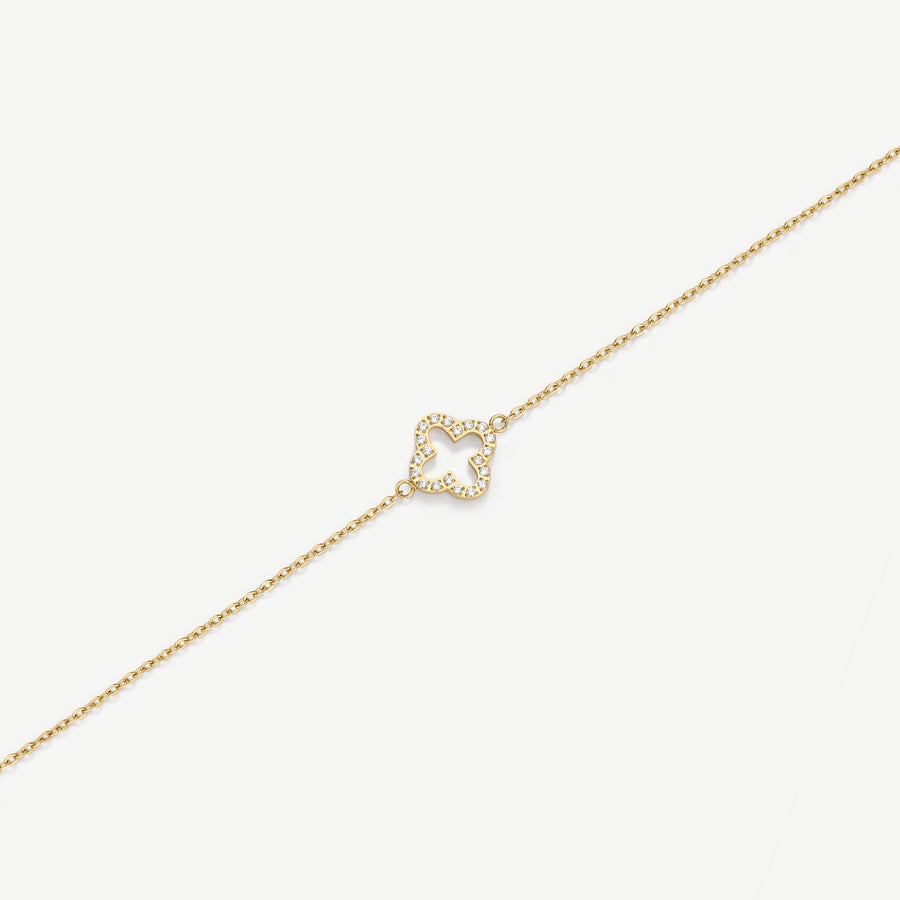 Pavé Clover Bracelet