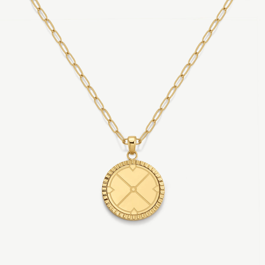 Engravable Compass Necklace