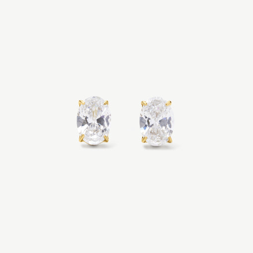 Oval Solitaire Studs