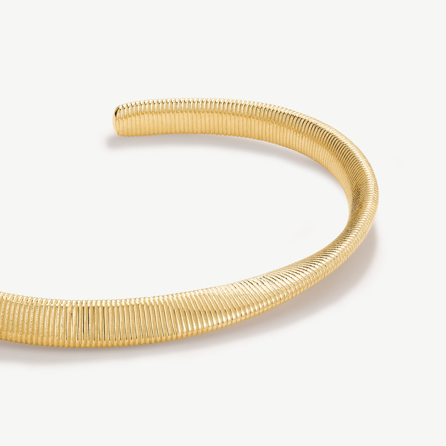 Ribbed Twist Bangle